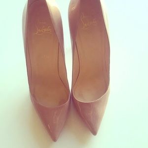 Authentic Christian Louboutins. Nude.